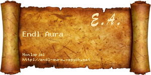 Endl Aura névjegykártya